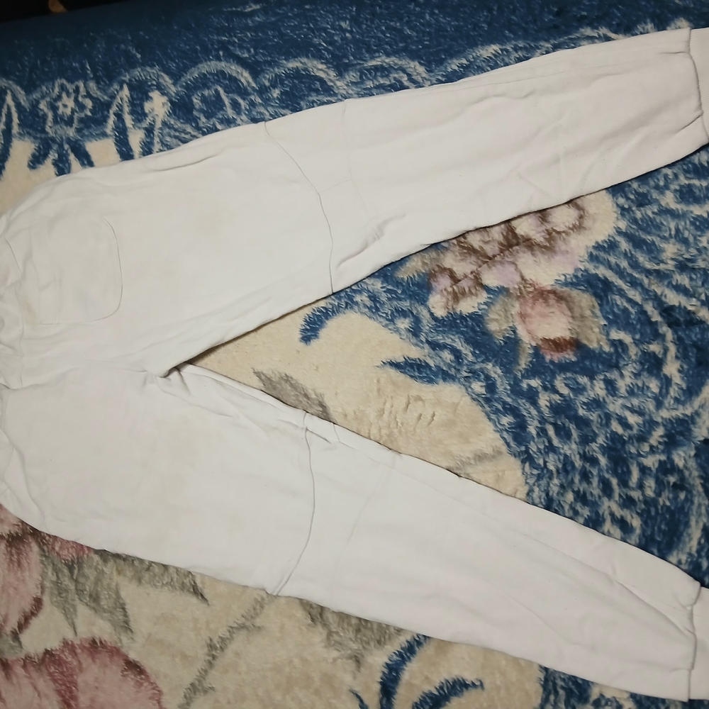 Fork White Drawstring Pants - Picture 3 of 4